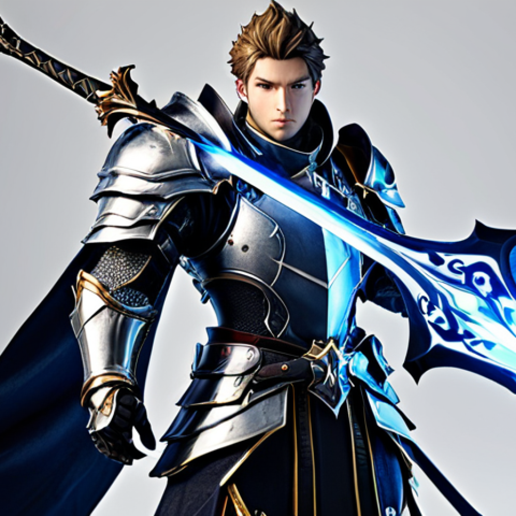 **Prompt:** "A hero character from Seven Knights, fully armored with a glowing legendary weapon, dramatic lighting, safe for work, professional, appropriate content, fully clothed, perfect anatomy, dynamic pose, high quality"